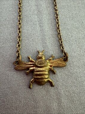 Bee Brass-Tone Necklace by Larissa Loden